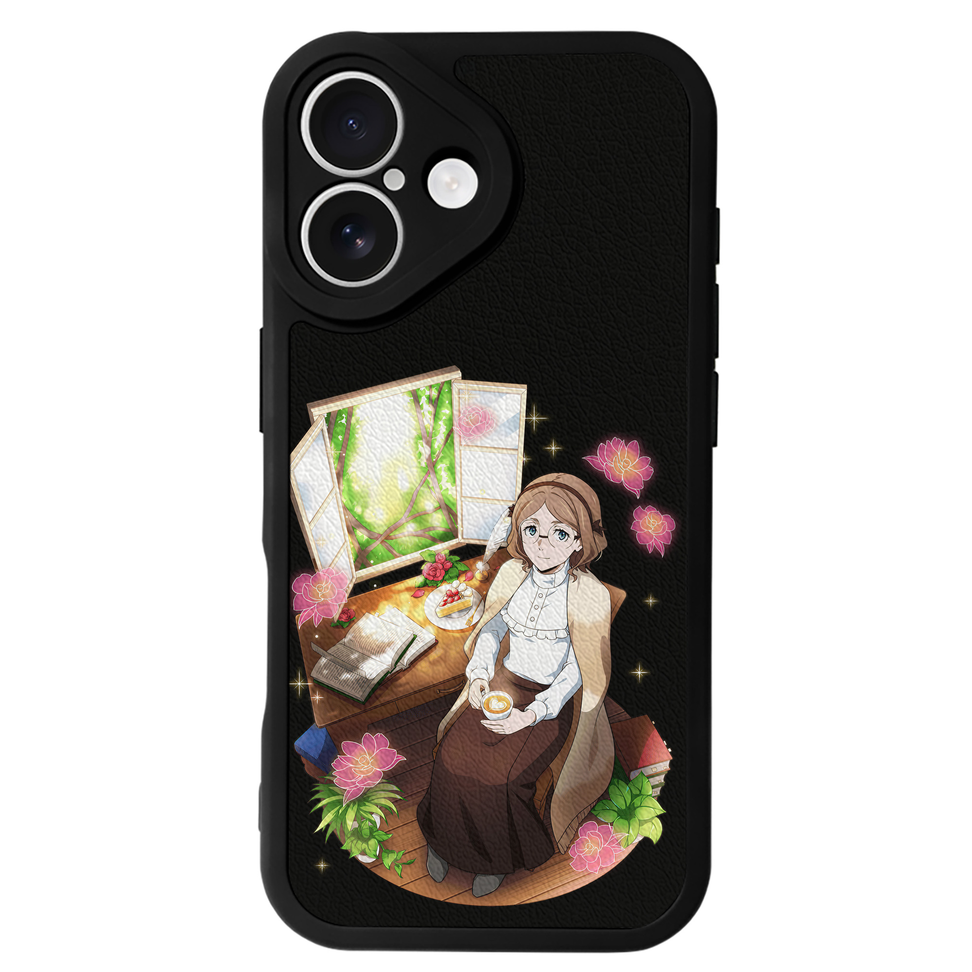 （画像用） 文豪ストレイドッグス Bungo Stray Dogs 【iPhone 16シリーズ対応】シリコンスマホケース（レザー調） 材質：シリコン